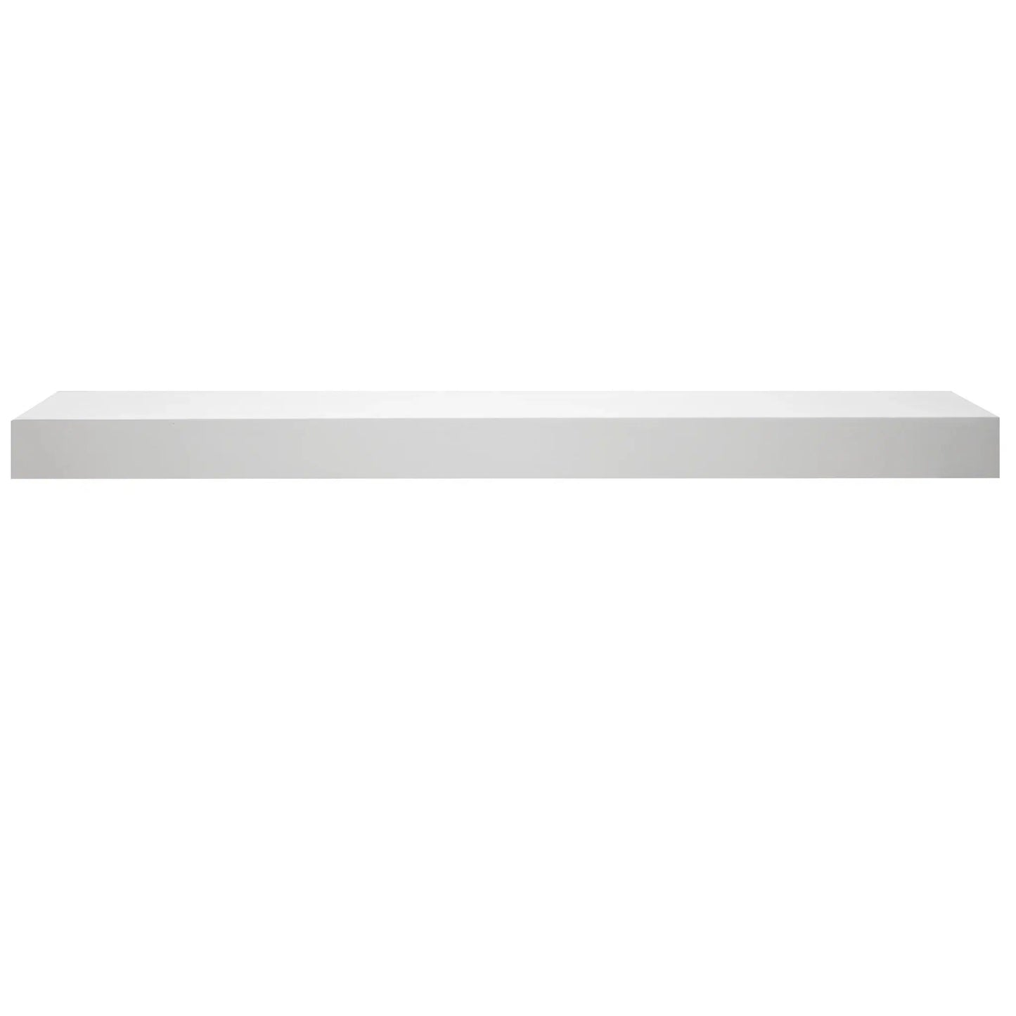 Majestic Signature Series Fillmore 59" Primed MDF Transitional Style Wood Mantel Shelf With Custom Ebony Stain Color