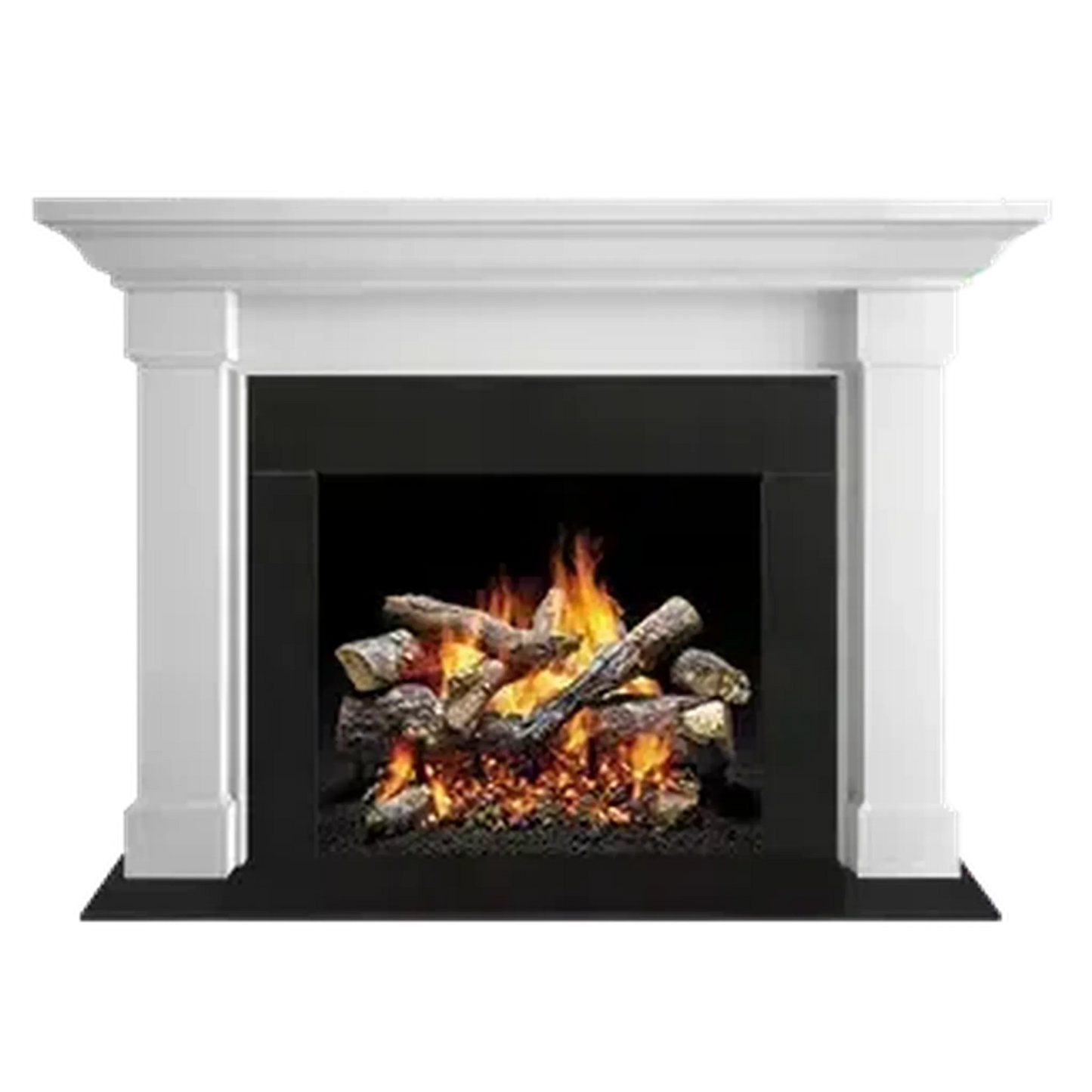 Majestic Signature Series Kenwood A 62" Unfinished Maple Flush Wood Mantel Base