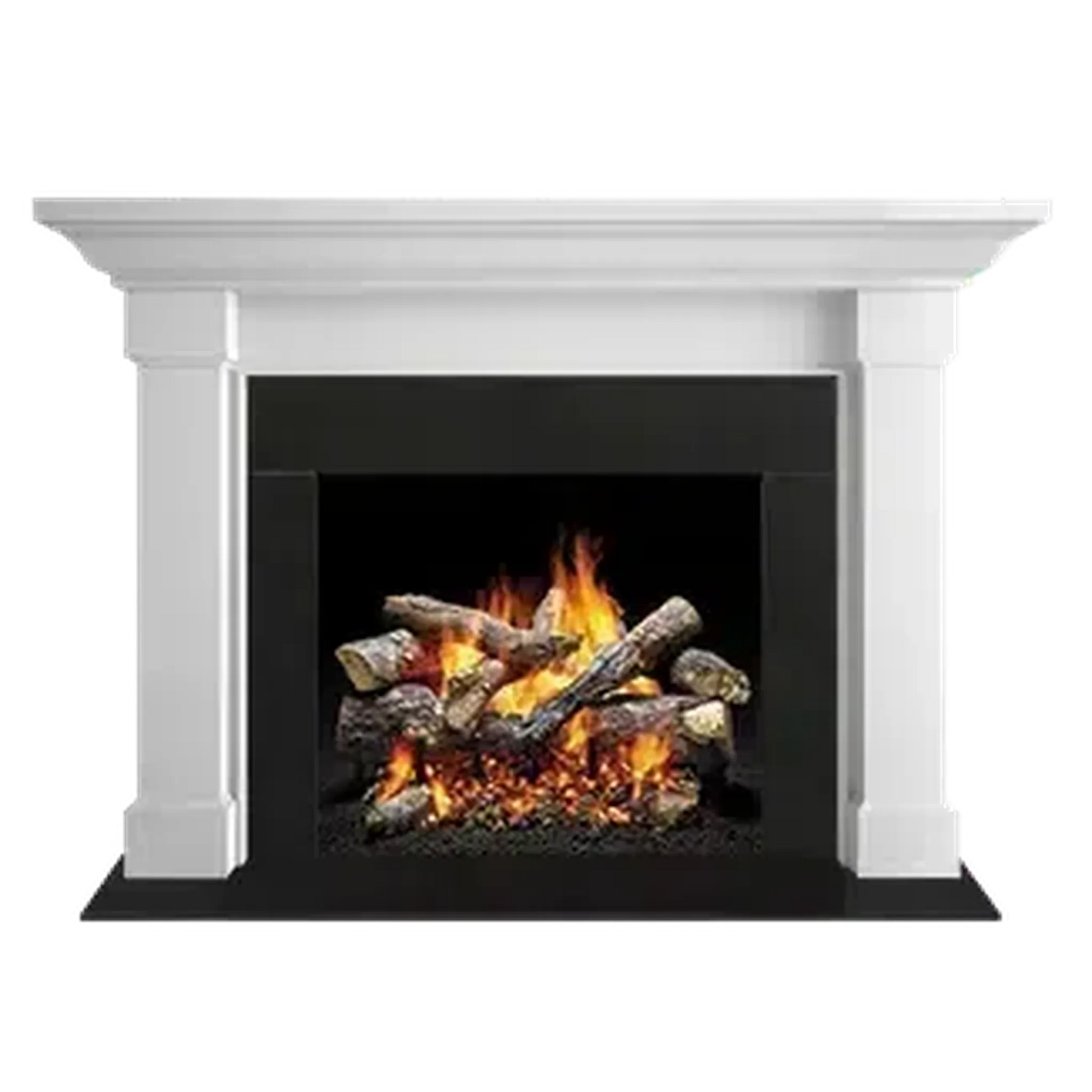 Majestic Signature Series Kenwood A 62" Unfinished Maple Flush Wood Mantel Base
