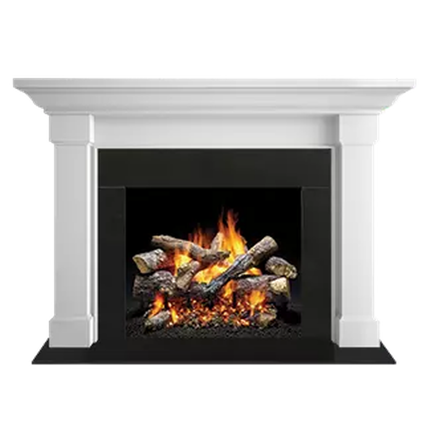 Majestic Signature Series Kenwood B 48" Unfinished Maple Transitional Style Flush Wood Fireplace Mantel With Custom New Gray Stain Color
