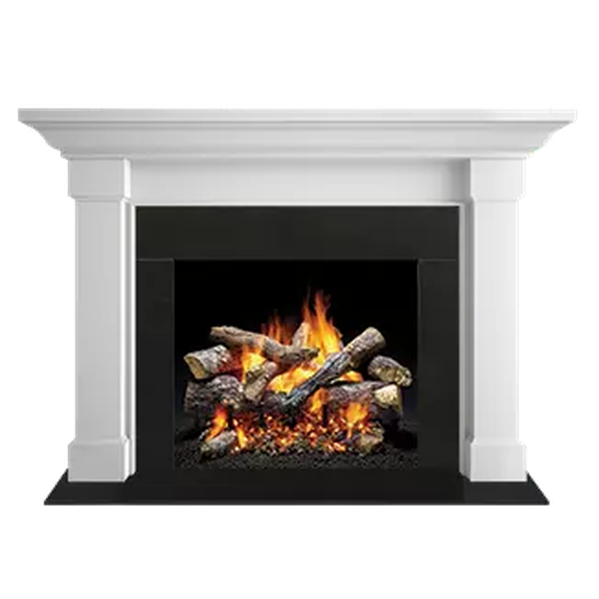 Majestic Signature Series Kenwood B60 46" Primed MDF Transitional Style Flush Wood Fireplace Mantel