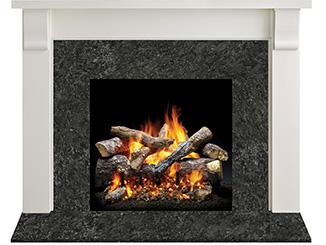 Majestic Signature Series Merritt A 44" Primed MDF Transitional Style Flush Wood Fireplace Mantel
