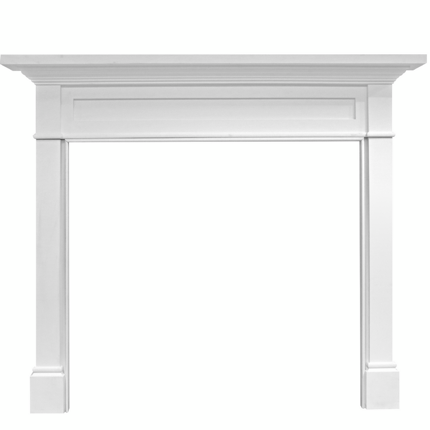 Majestic Signature Series Roxborough A 44" Primed MDF Traditional Style Flush Wood Fireplace Mantel With Custom New Gray Stain Color