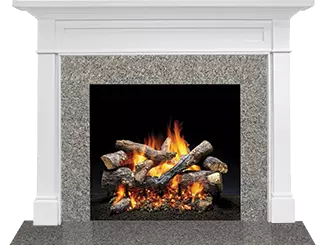 Majestic Signature Series Roxborough A 44" Primed MDF Traditional Style Flush Wood Fireplace Mantel