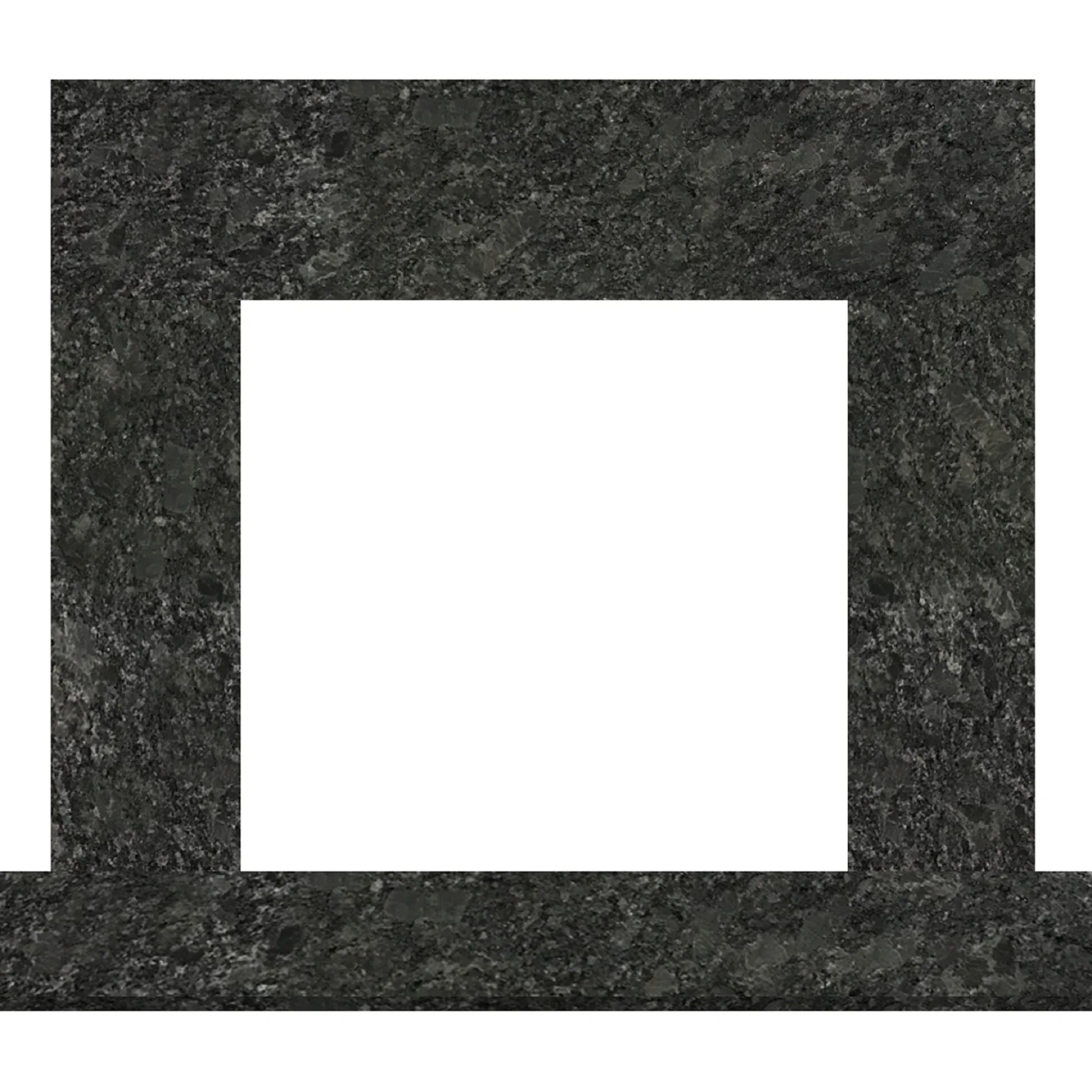 Majestic Signature Series Set 1 70" Single-Pack Steel Gray Granite Stone Surround