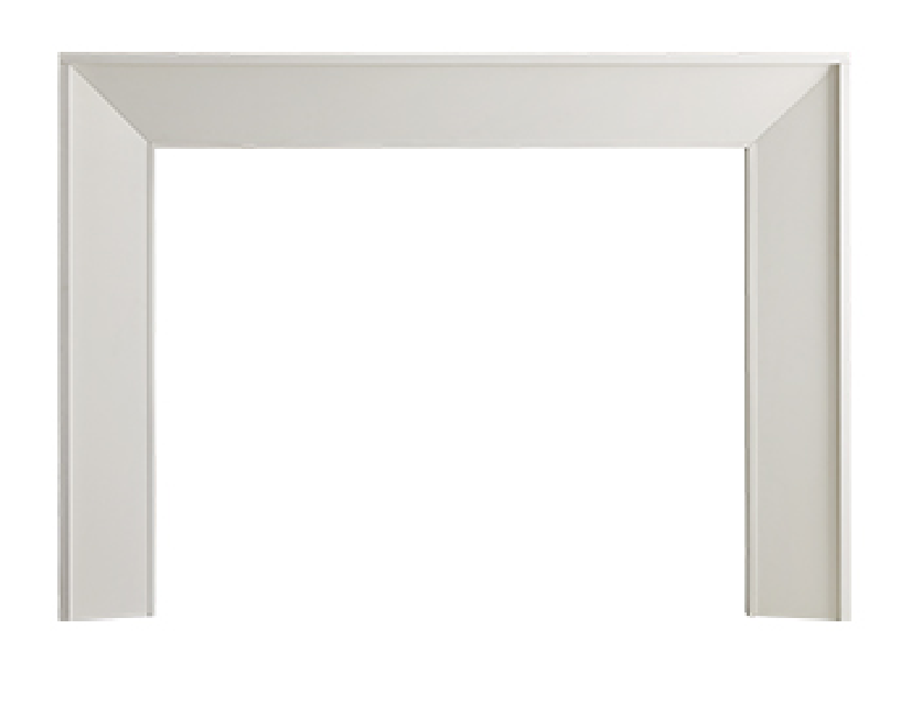 Majestic Signature Series Zimmer Primed MDF Modern Style Flush Wood Fireplace Mantel Sample