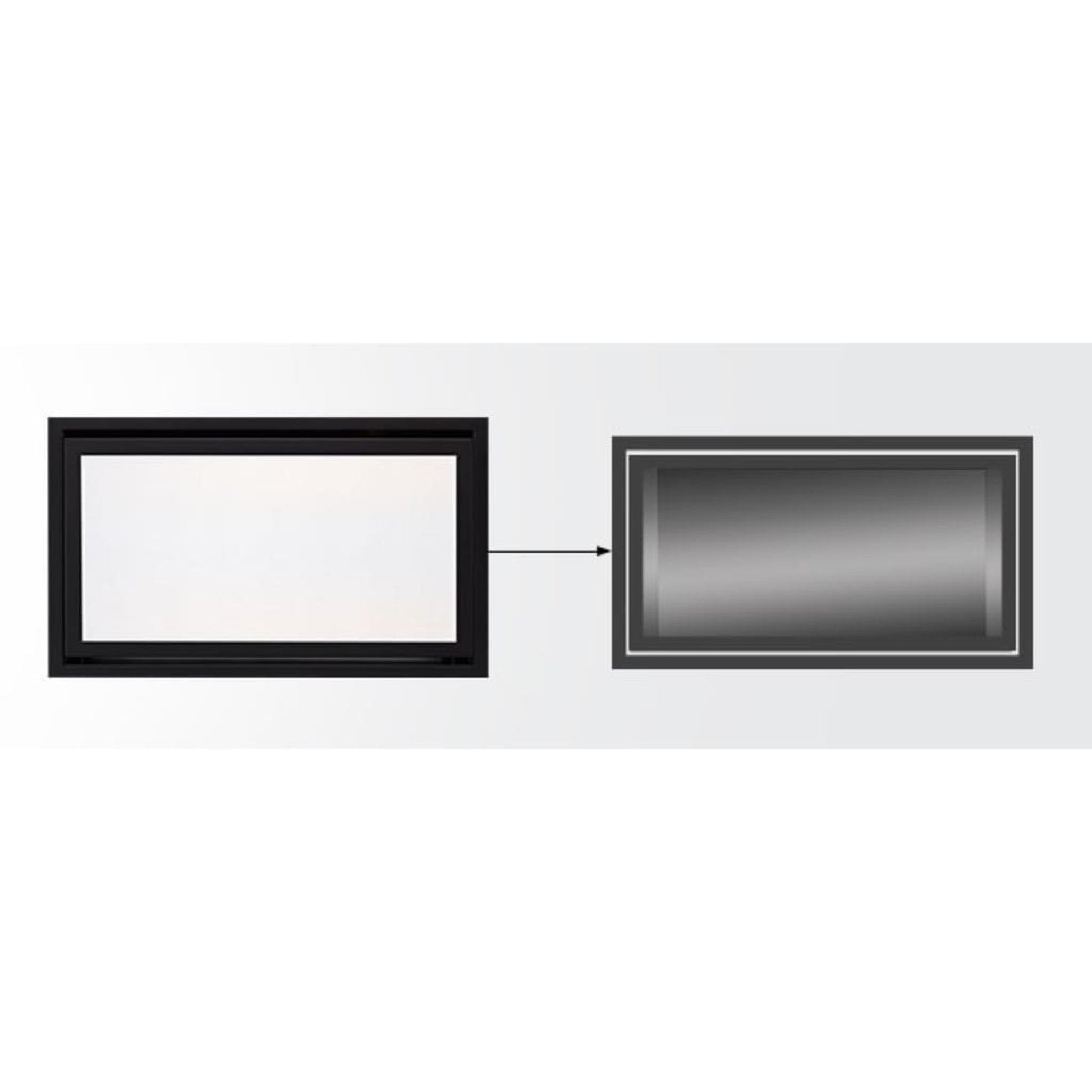 Majestic Black Clean Face Trim for Echelon II 36" Gas Fireplace