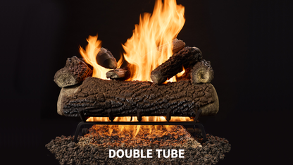 Majestic Timberland and Smoldering Oak 18" 9-Piece Vented Gas Log Set
