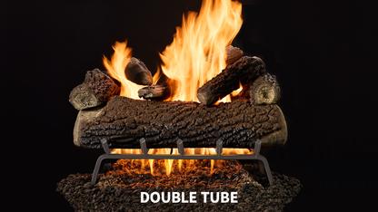 Majestic Timberland and Smoldering Oak 18" 9-Piece Vented Gas Log Set