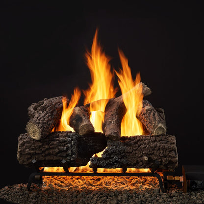 Majestic Timberland and Smoldering Oak 18" 9-Piece Vented Gas Log Set