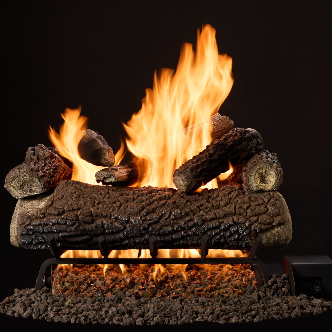 Majestic Timberland and Smoldering Oak 18" 9-Piece Vented Gas Log Set