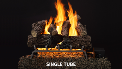 Majestic Timberland and Smoldering Oak 18" 9-Piece Vented Gas Log Set