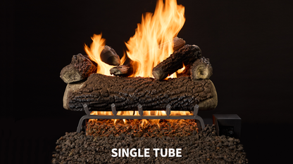 Majestic Timberland and Smoldering Oak 18" 9-Piece Vented Gas Log Set