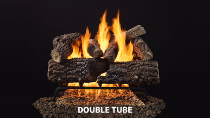 Majestic Timberland and Smoldering Oak 18" 9-Piece Vented Gas Log Set