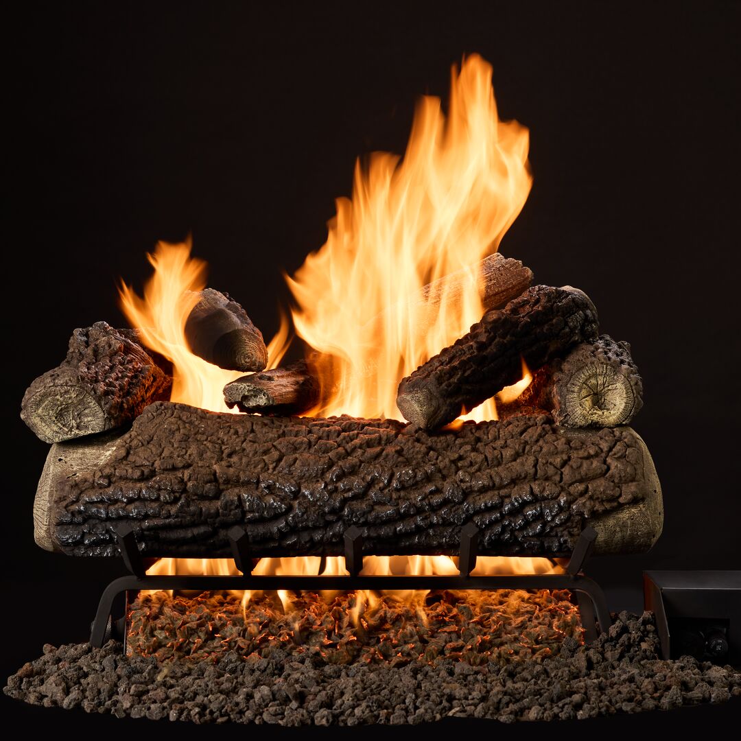 Majestic Timberland and Smoldering Oak 18" 9-Piece Vented Gas Log Set