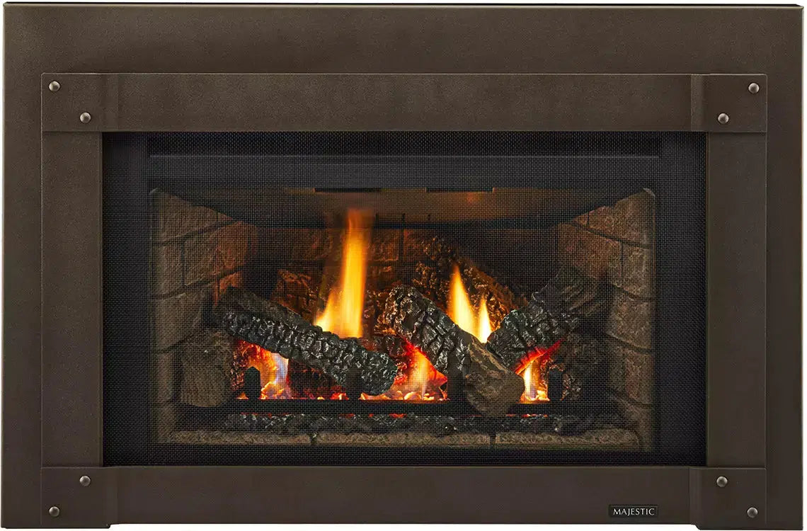 Majestic Trilliant Medium 30" Traditional Direct Vent Gas Fireplace Insert With IntelliFire Touch Ignition System