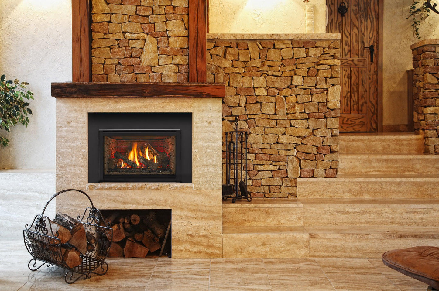 Majestic Trilliant Medium 30" Traditional Direct Vent Propane Gas Fireplace Insert With IntelliFire Touch Ignition System