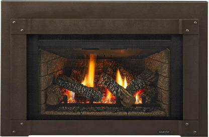 Majestic Trilliant Small 25" Traditional Direct Vent Propane Gas Fireplace Insert With IntelliFire Touch Ignition System