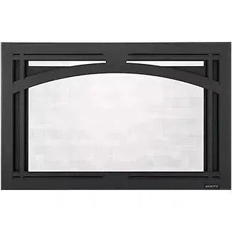 Majestic Tuscan Black Arch Screen Front for Trilliant 25" Gas Fireplace Insert