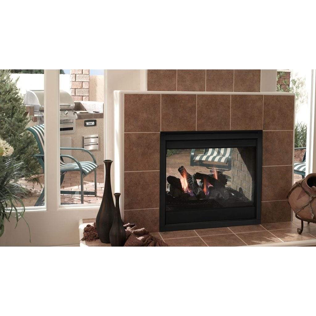 Majestic 36" Twilight Traditional Indoor/ Outdoor See-Through Vent Free Gas Fireplace with IntelliFire Touch Ignition System