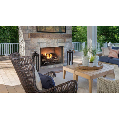 Majestic Vesper 36" Traditional Outdoor Vent-Free Gas Fireplace With Traditional Stacked Refractory
