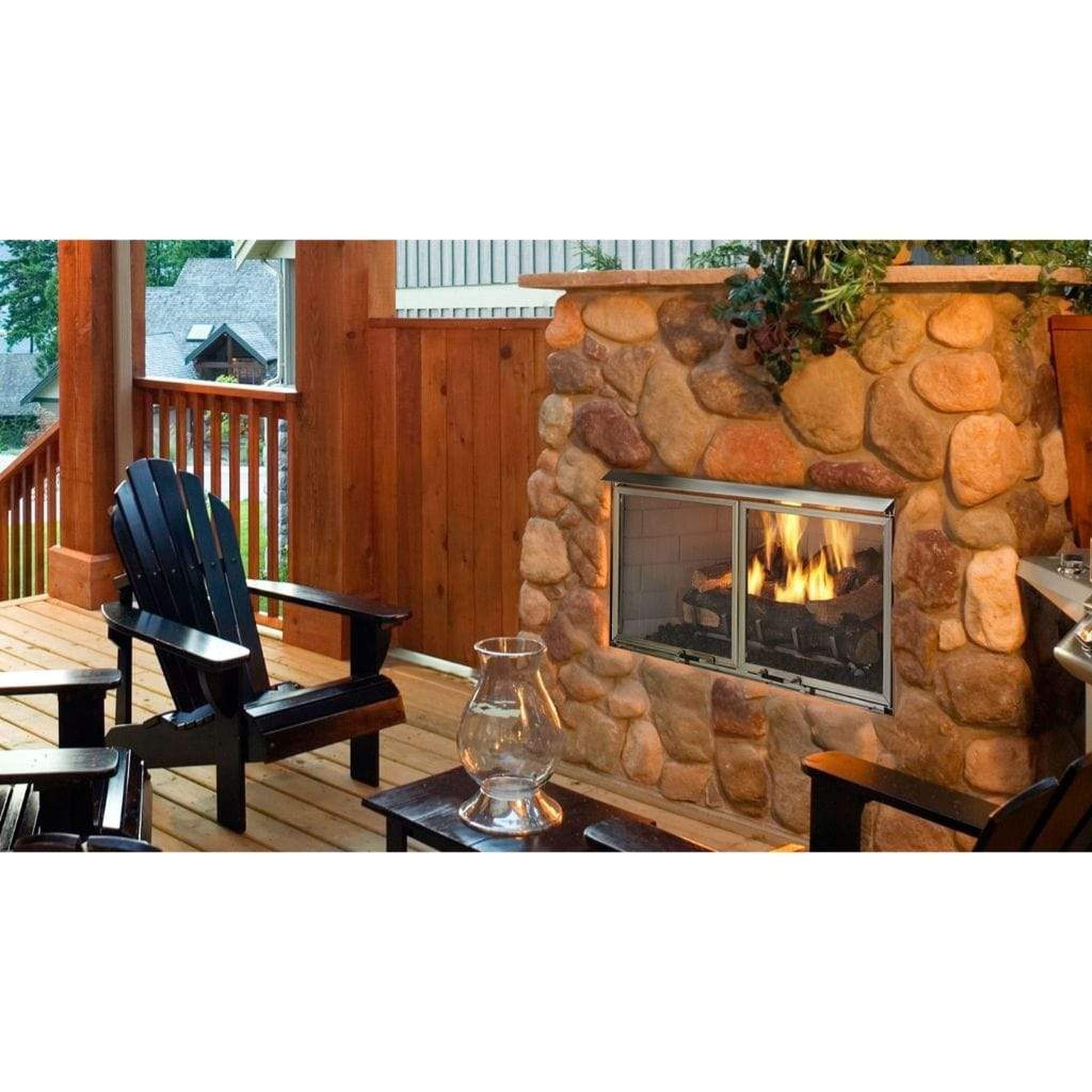 Majestic Villa Gas 42" Traditional Outdoor Vent-Free Gas Fireplace