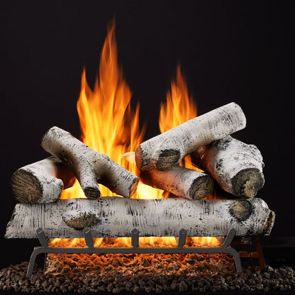 Majestic Woodland Birch 18" 8-Piece Vented Gas Log Set