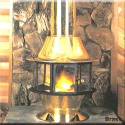 Malm Spin-A-Fire 32" Black Freestanding Wood Burning Fireplace With Matching Base