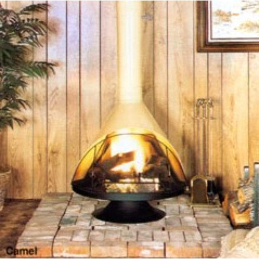 Malm Zircon 30” Black Freestanding Wood Burning Fireplace