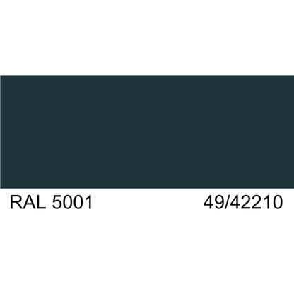 Malm Zircon 34" Freestanding B-Vent Propane Gas Fireplace With RAL 5001 49/42210 Powder Coat Top and Matte Black Base
