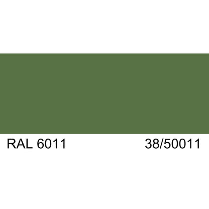 Malm Zircon 34" Freestanding Direct Vent Natural Gas Fireplace With RAL 6011 38/50011 Powder Coat Top and Matte Black Base