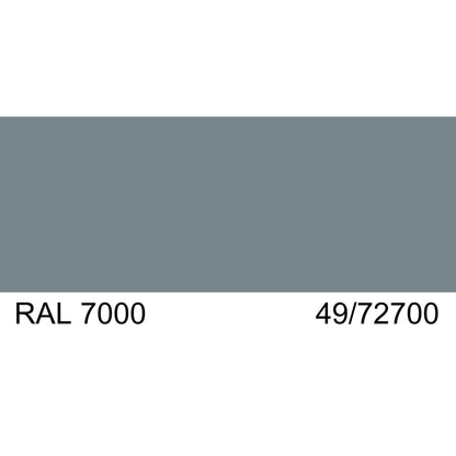 Malm Zircon 34" Freestanding Direct Vent Natural Gas Fireplace With RAL 7000 49/72700 Powder Coat Top and Base