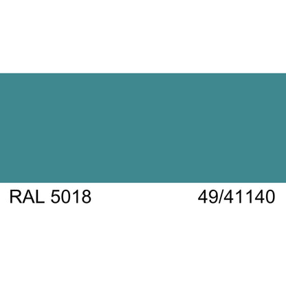 Malm Zircon 34" Freestanding Direct Vent Propane Gas Fireplace With RAL 5018 49/41140 Powder Coat Top and Base