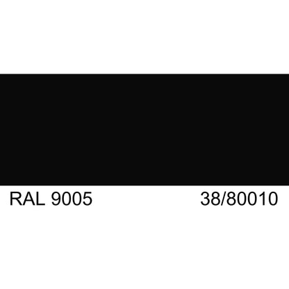 Malm Zircon 34" Freestanding Horizontal Direct Vent Natural Gas Fireplace With RAL 9005 38/80010 Powder Coat Top and Matte Black Base