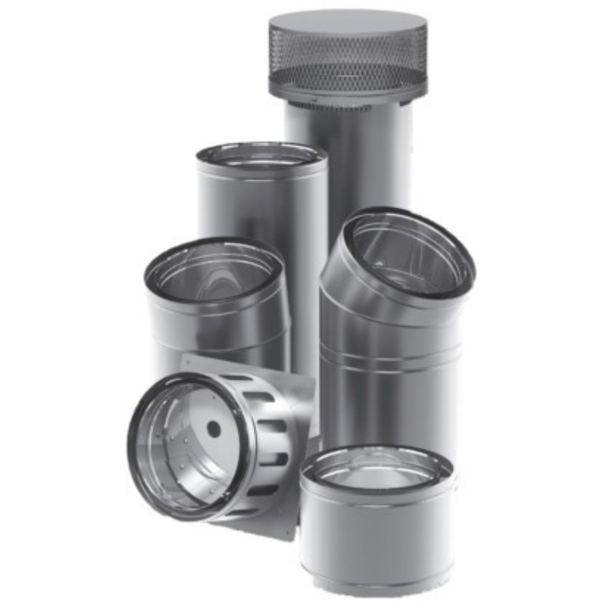 Mason-Lite 12" x 24' Class A Air-Cooled Chimney System for MFP33, MFP39, MFP44 and Custom Units Masonry Fireplaces