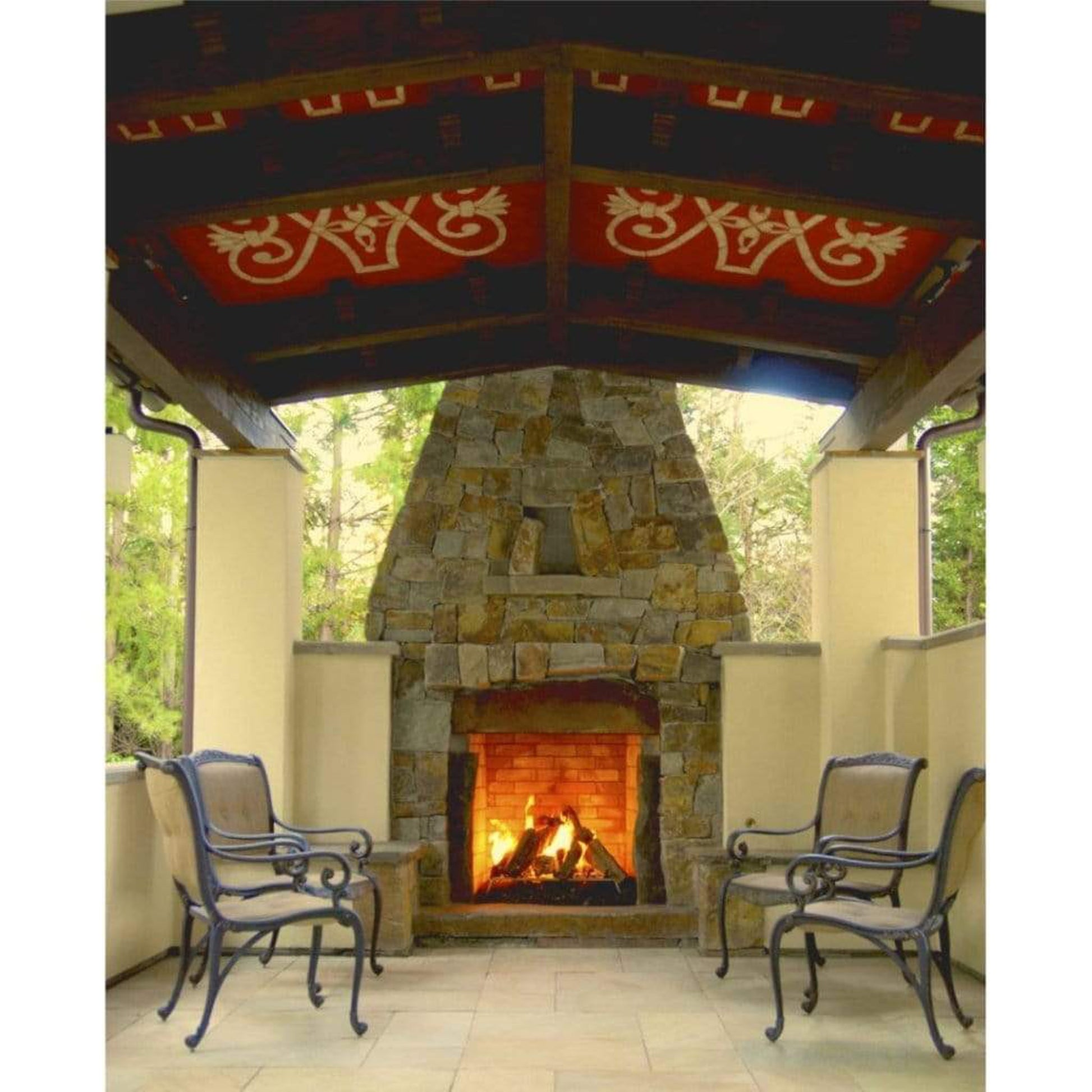 Mason-Lite 44" Pre-Cast Masonry Firebox Kit (Wood & Gas Compatible)