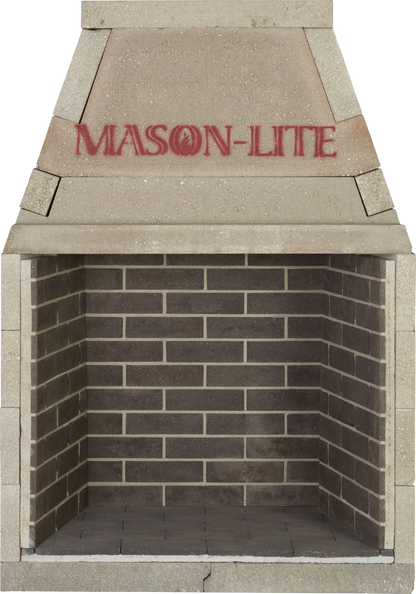 Mason-Lite 9" Black Split Running Bond Brick Panels for 44" FP Fireboxes