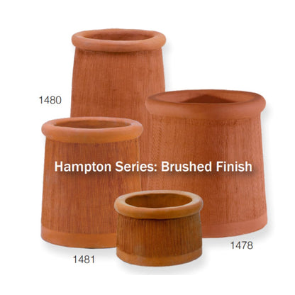 Mason-Lite Hampton XL26-Brushed Finish Architectural Clay Pots For Mason-Lite Firebox