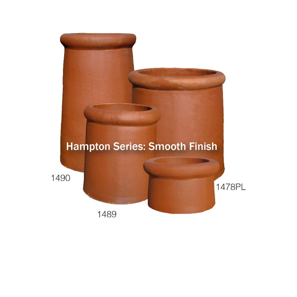 Mason-Lite Hampton21-Smooth Finish Architectural Clay Pots For Mason-Lite Firebox