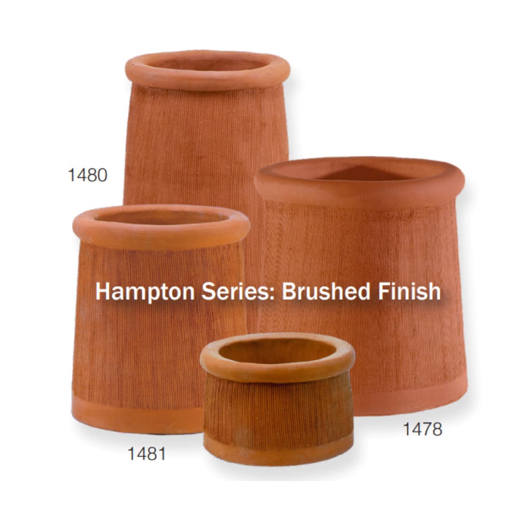 Mason-Lite Hampton31-Brushed Finish Architectural Clay Pots For Mason-Lite Firebox
