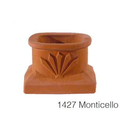 Mason-Lite Monticello Architectural Clay Pots For Mason-Lite Firebox