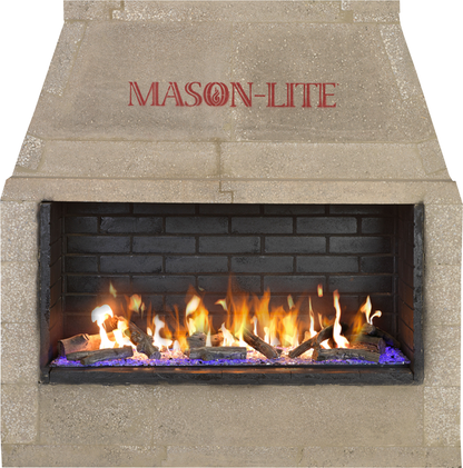 Mason-Lite Opalescence 24" Linear Drop-In Vent Free Natural Gas Burner With LED Lights