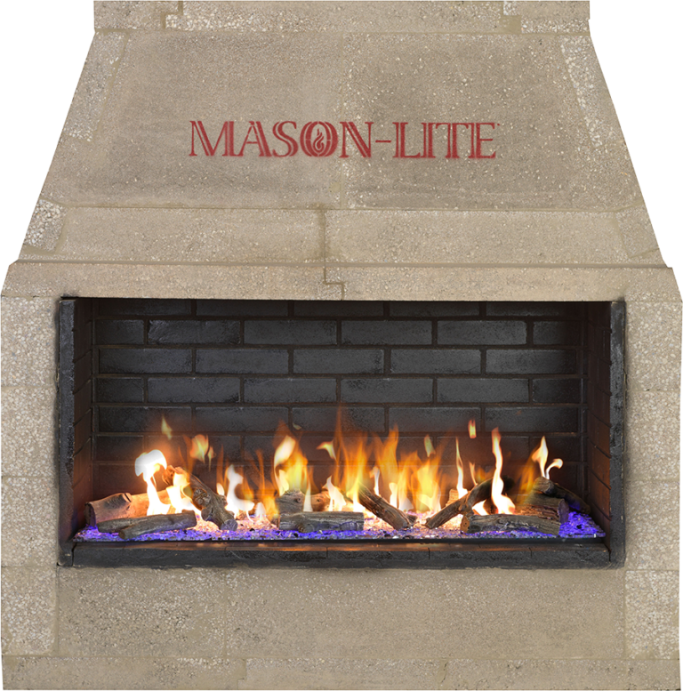 Mason-Lite Opalescence 24" Linear Drop-In Vent Free Propane Gas Burner With LED Lights