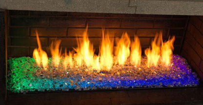 Mason-Lite Opalescence 60" Linear Drop-In Vent Free Natural Gas Burner With LED Lights