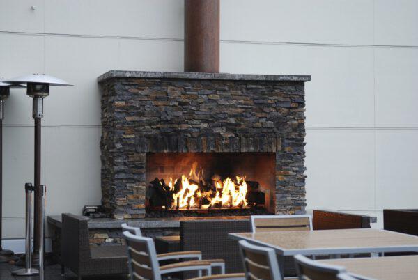 Mason-Lite Regal 72" Pre-Cast Masonry Class A Vented Indoor/Outdoor Wood-Burning Firebox Kit