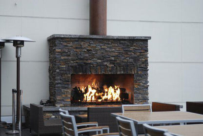 Mason-Lite Regal 96" Pre-Cast Masonry Class A Vented Indoor/Outdoor Wood-Burning Firebox Kit