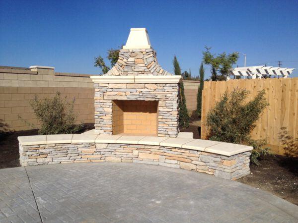 Mason-Lite Standard 75" Pre-Cast Masonry Indoor/Outdoor Firebox Kit (Wood & Gas Compatible)