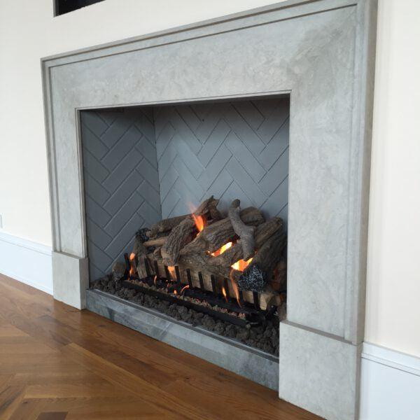 Mason-Lite Standard 75" Pre-Cast Masonry Indoor/Outdoor Firebox Kit (Wood & Gas Compatible)