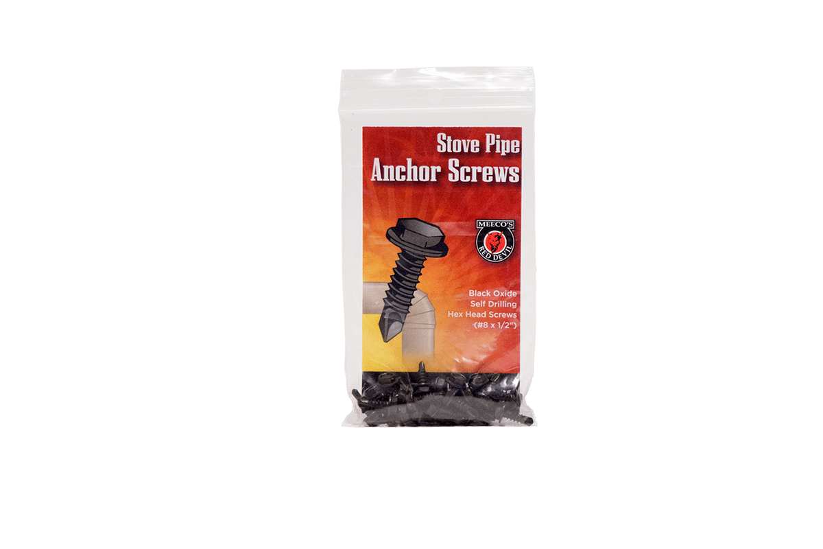 Meeco ME5020 Tek Head 20 Pieces Polybag Stove Pipe Anchor Screws