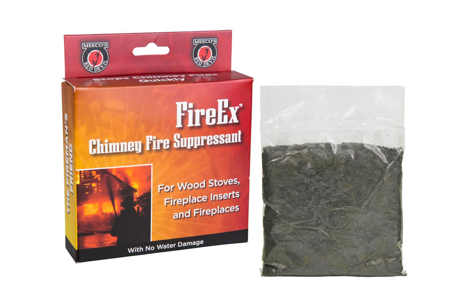Meeco MEFireEx FireEx 5" x 5" Bag Chimney Fire Suppressant